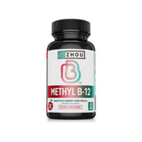 Zhou Methyl B12, botella sabor cereza, apoyo a energía celular