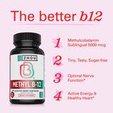 Zhou Methyl B12, empaque minimalista, fácil de llevar