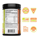 ZHOU Muscle BCAA, medida disuelta en agua, consumo rápido durante la sesión de entrenamiento.