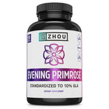 Zhou Nutrition aceites de onagra en cápsulas para equilibrio hormonal femenino.