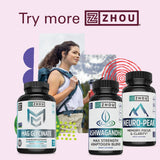 Zhou Nutrition Ashwagandha uso diario para relajación y enfoque