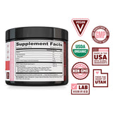 Zhou Organic Reds Powder textura de frutos rojos con sabor natural y antioxidantes.