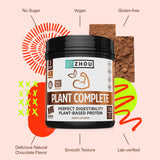Digestibilidad mejorada con fermentación de Zhou Proteína Chocolate.