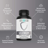 Zhou Selenium, etiqueta frontal, envase vegano y seguro