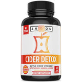 ZHOU Cider Detox cápsulas frente al envase, posible apoyo diario a la digestión.