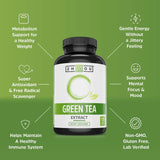 ZHOU te verde extracto cápsulas, rutina matutina para enfoque estable.