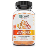 Zhou Vitamin C+ Gummies en bote para apoyo diario del sistema inmune.