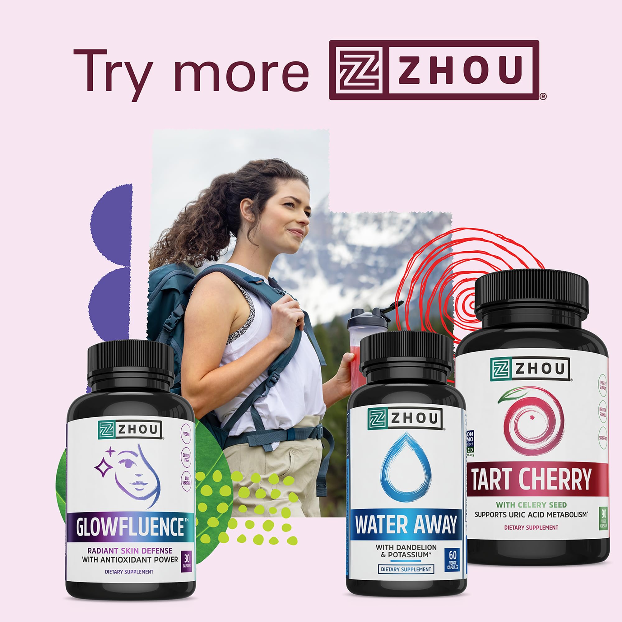ZHOU Water Away polvo seda maíz, aporte natural para bienestar corporal