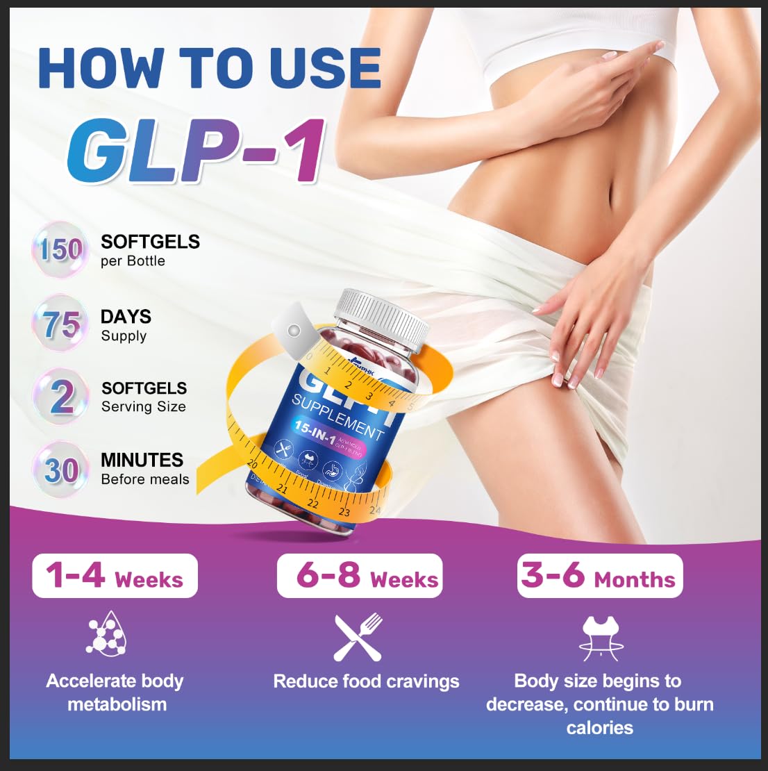 ZHPHK GLP-1 extracto de canela, sabor suave y apoyo metabólico.