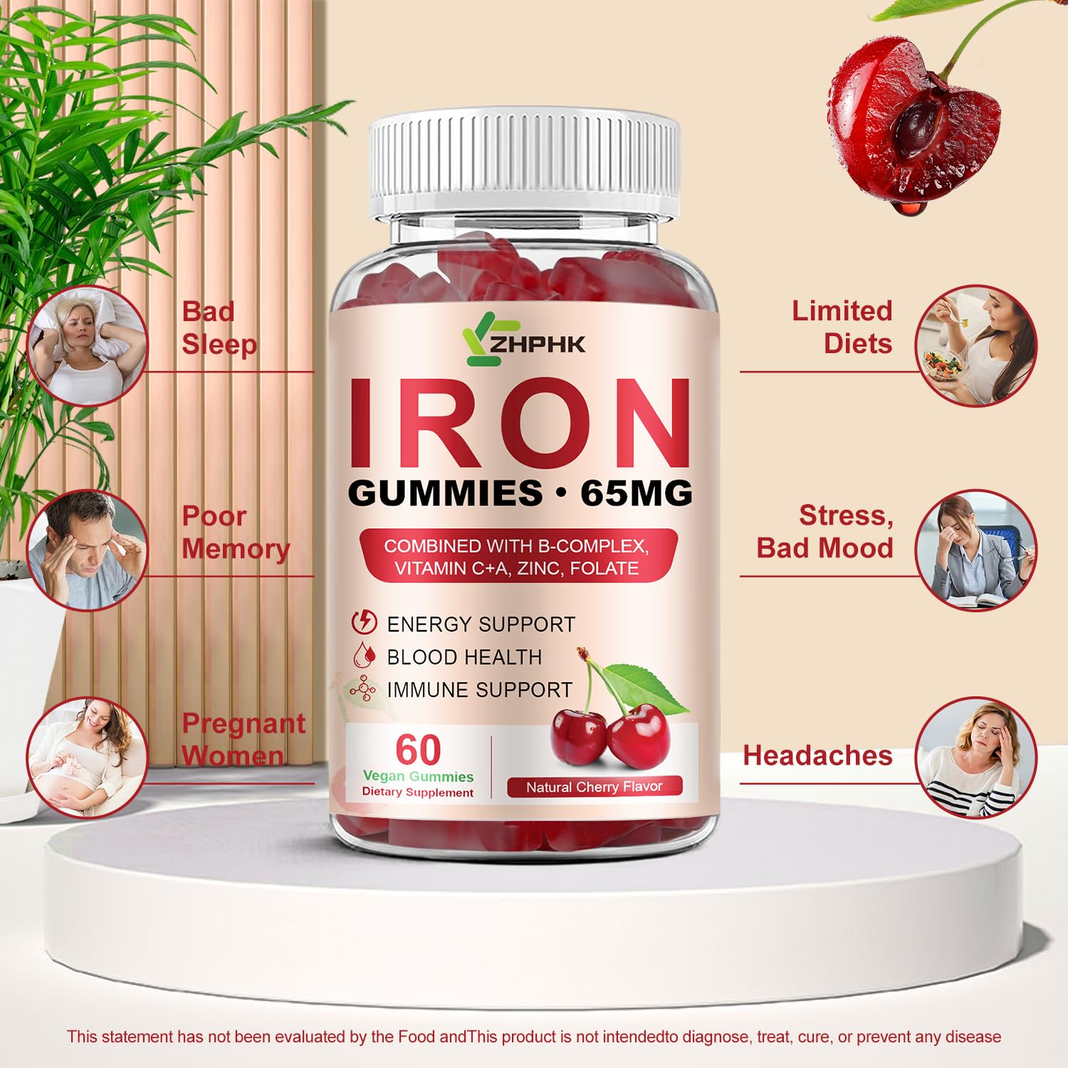 Fórmula enriquecida ZHPHK; hierro y vitamina C para mejor asimilación.