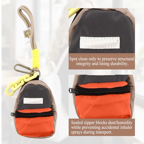 Bolsa ZHUOGWJFJ para inhalador, compatible con Ventolin, uso diario.