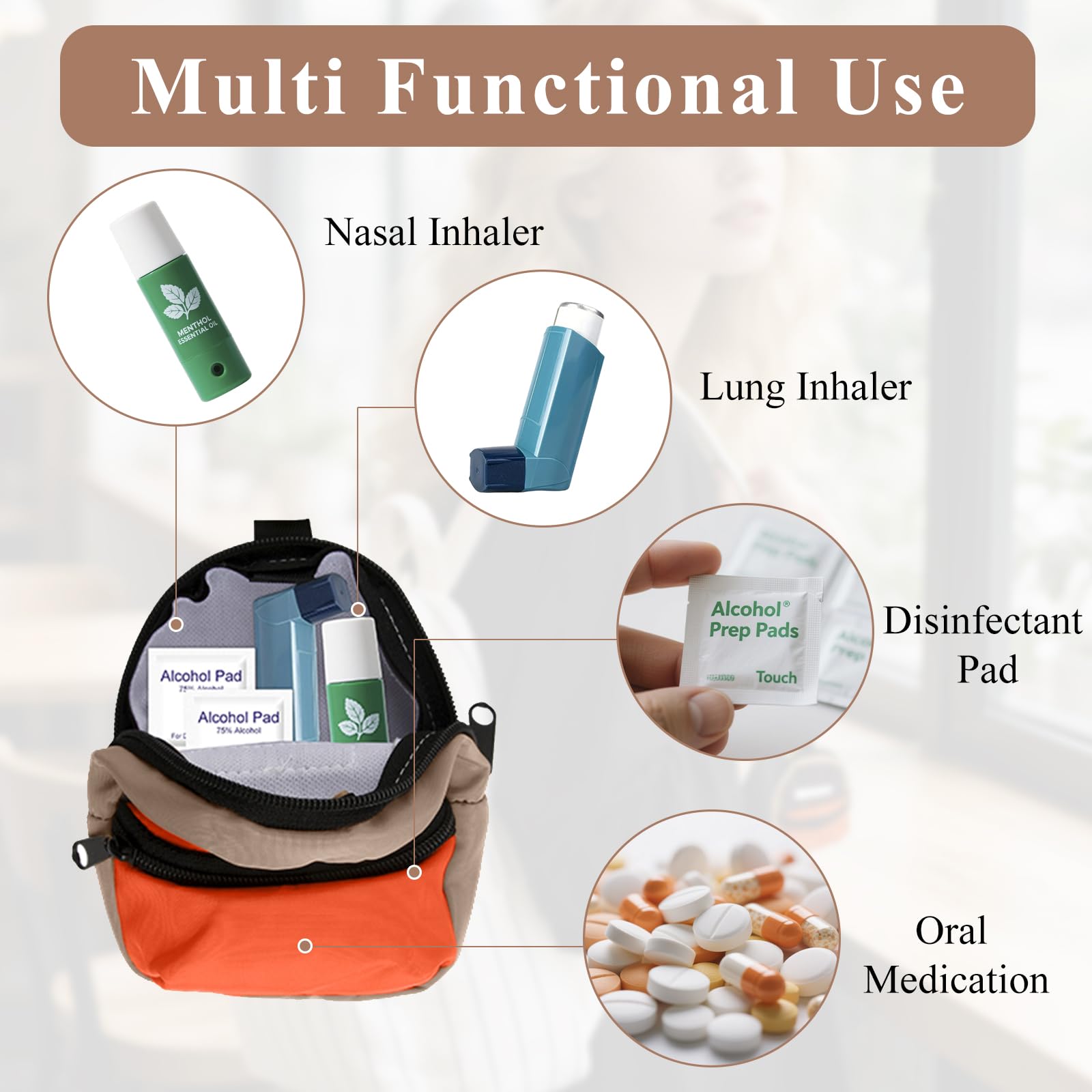 Uso multi-escenarios con ZHUOGWJFJ, ideal para casa y viaje.