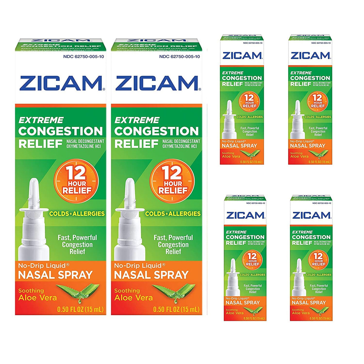 Zicam alivio extremo de congestión aerosol nasal pack de 6