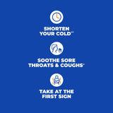 Zicam Cold Remedy diseño del blister facilita acceso rápido durante el día.