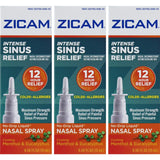 Zicam Intense en botella con atomizador facilita un rociado cómodo para aliviar la congestión.