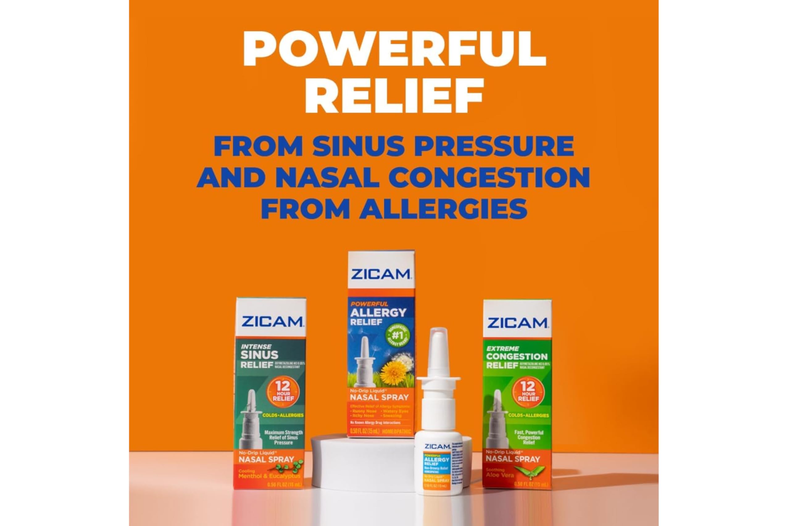 Zicam Intense uso diario en casa o en la oficina.
