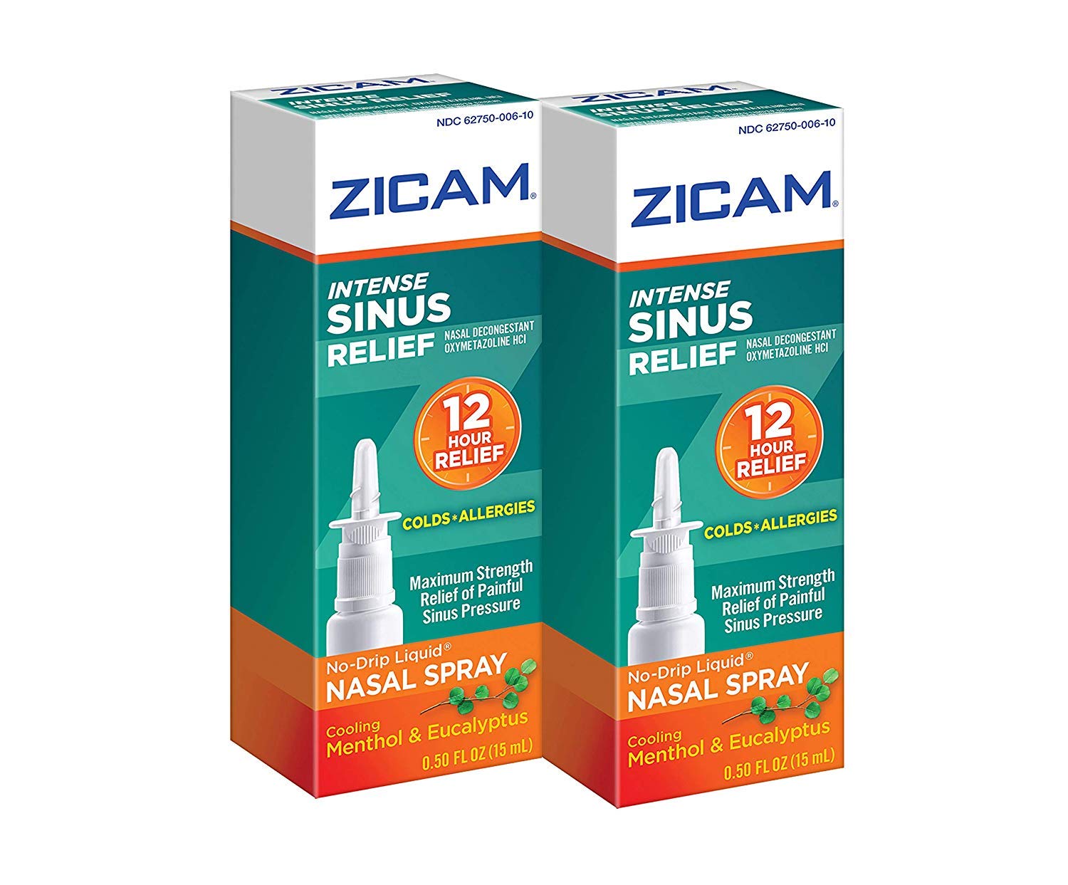 Zicam Intenso Alivio Sinusal, botella de aerosol nasal para alivio rápido de la congestión