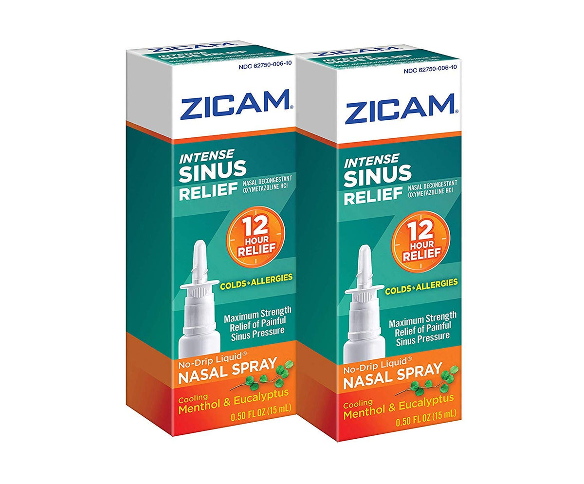 Zicam Intenso Alivio Sinusal, botella de aerosol nasal para alivio rápido de la congestión