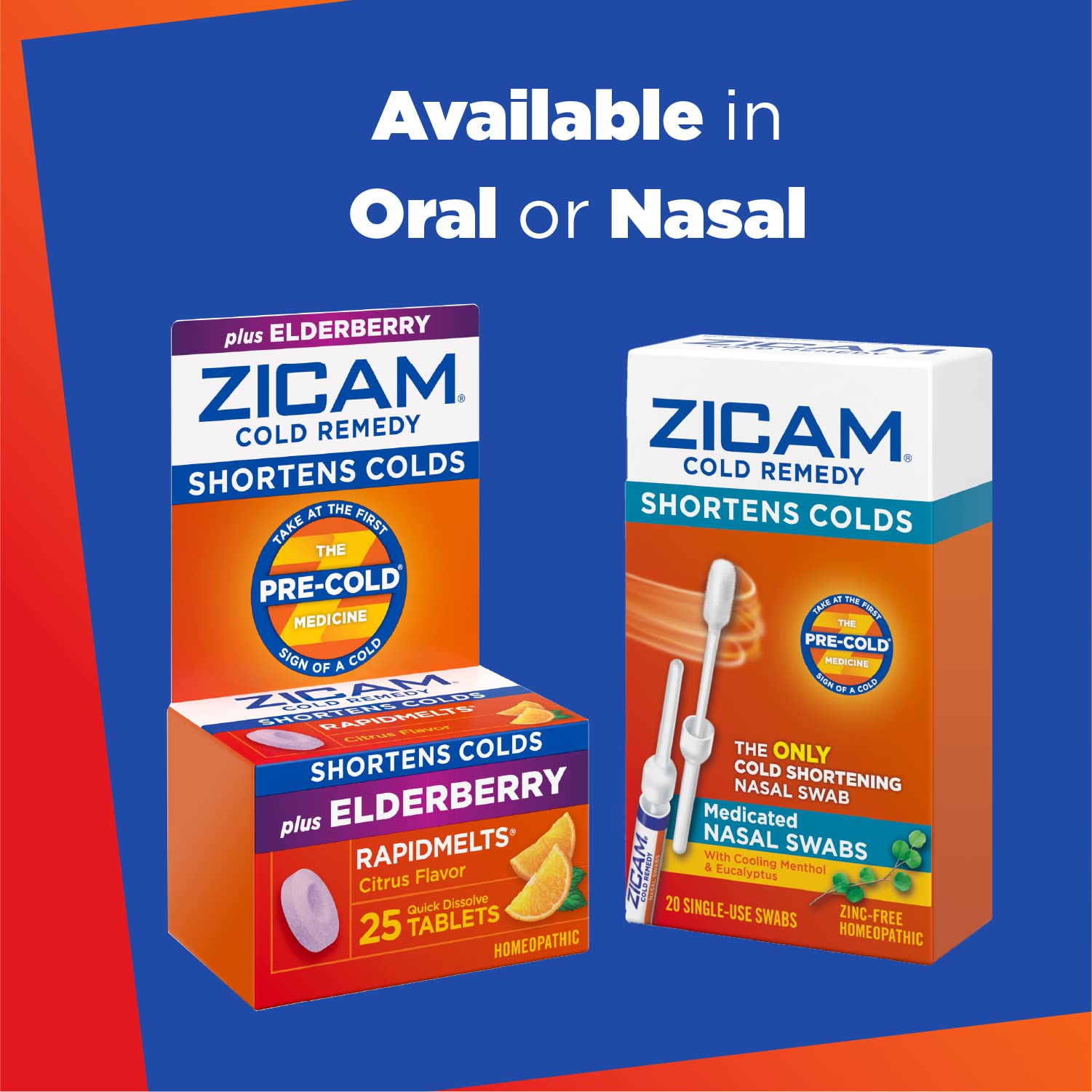 Portabilidad de Zicam: pastillas para llevar en bolso o escritorio.