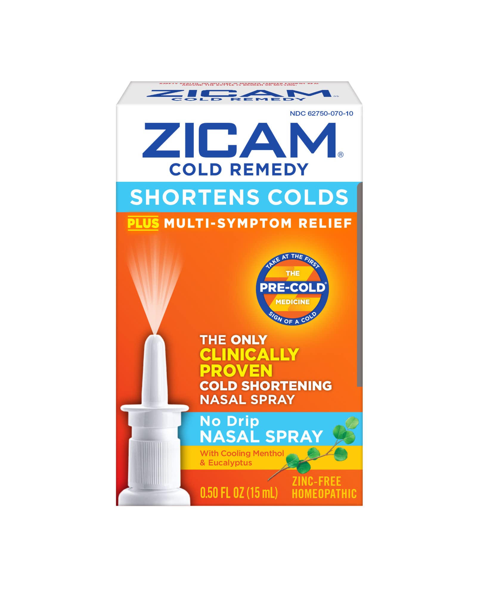 Zicam spray nasal mentol eucalipto para aliviar los primeros síntomas
