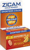 Zicam tableta sabor citrico refrescante al consumir.
