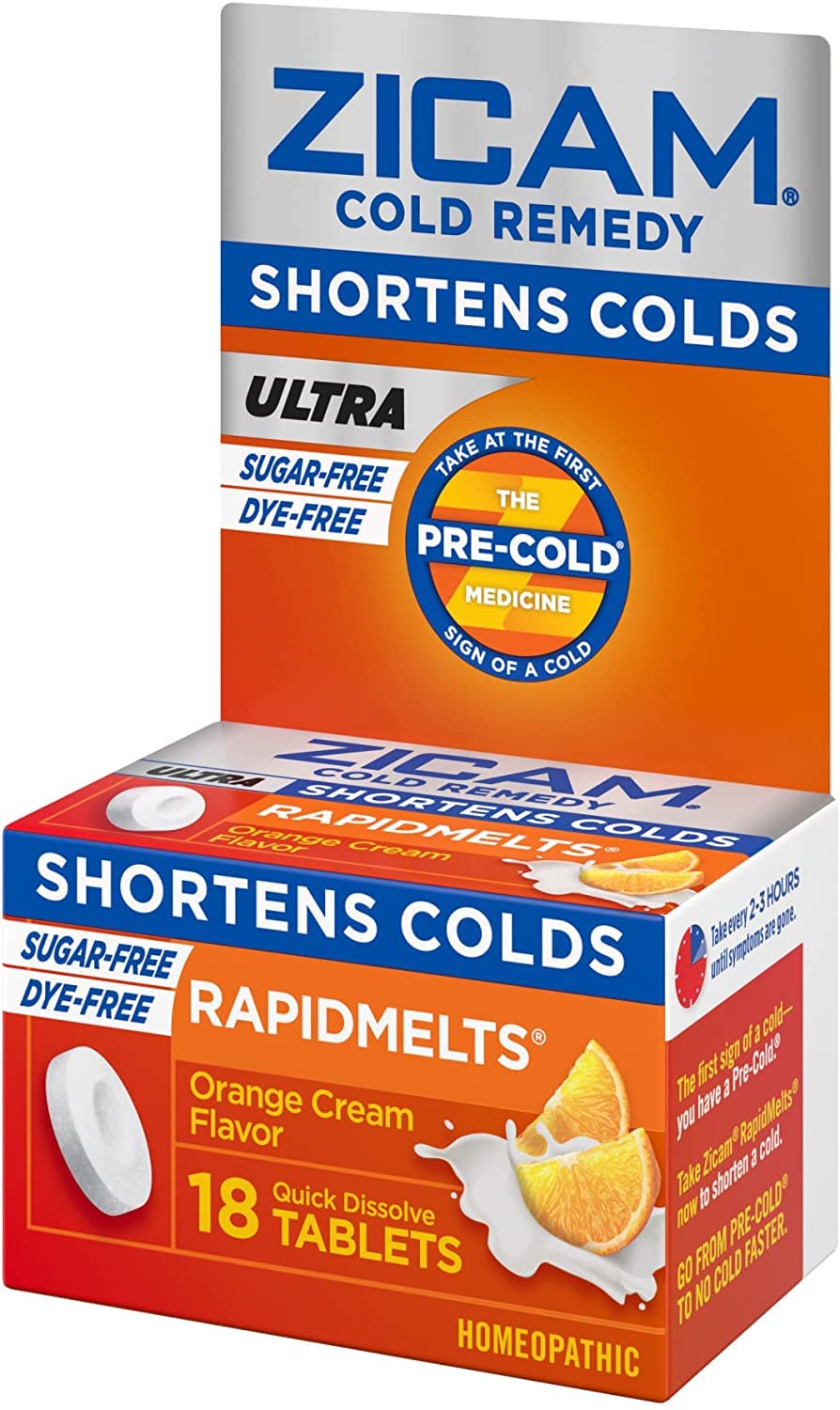 Zicam Ultra RapidMelts: formato práctico para uso en movimiento.