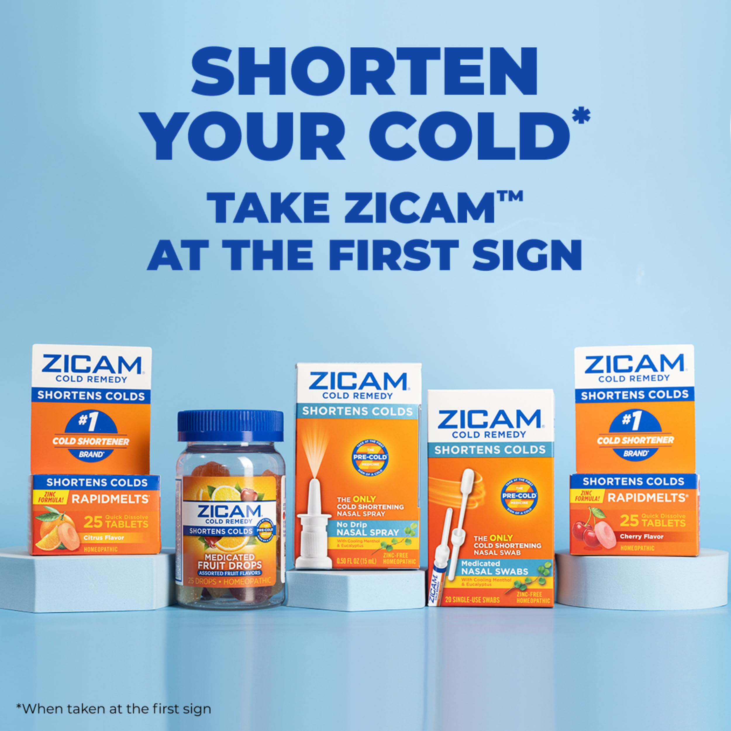 Zicam Zinc Remedio para resfriado sabor citrico facil de tomar