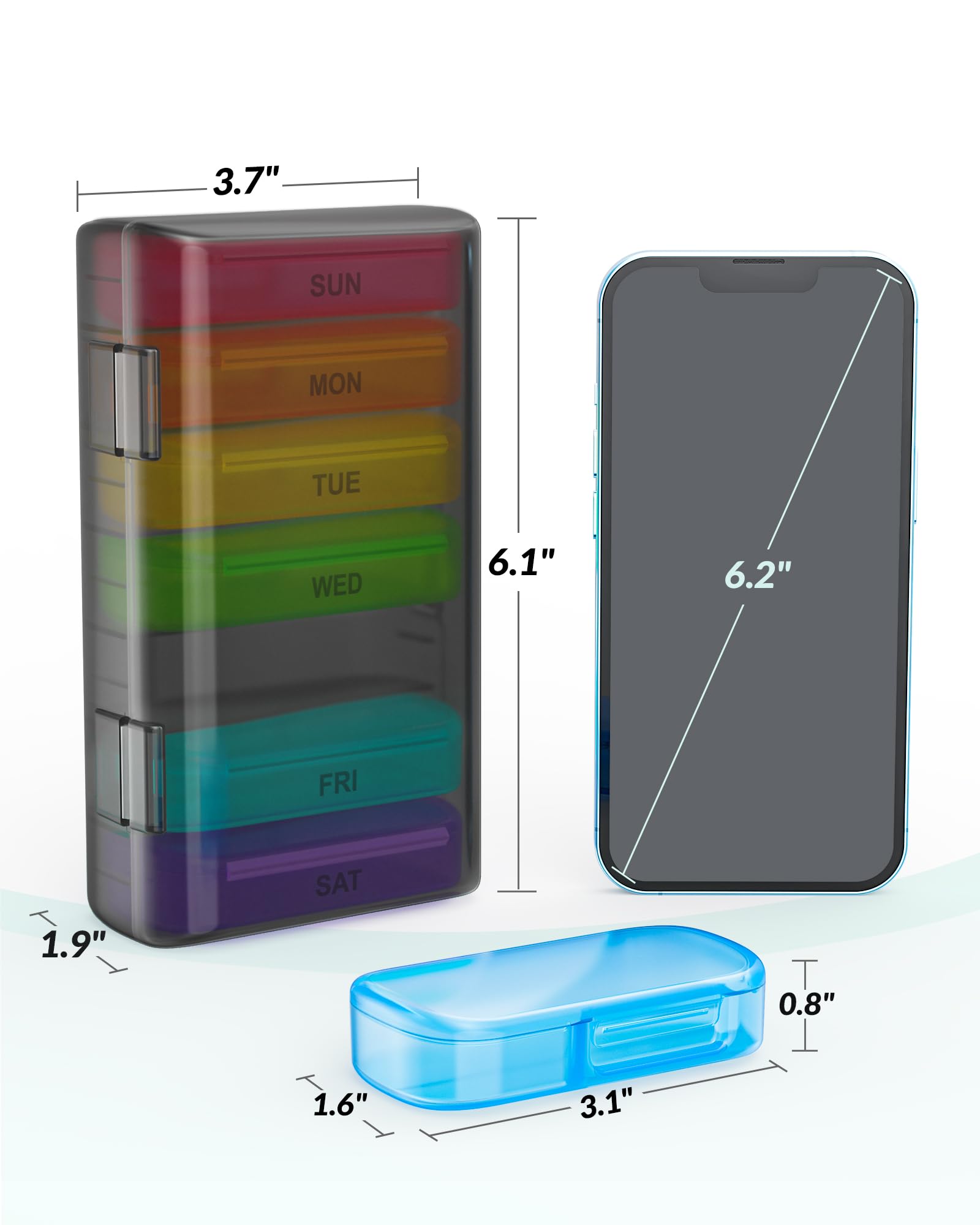 Diseño compacto de ZIKEE, ideal para bolso o bolsillo.