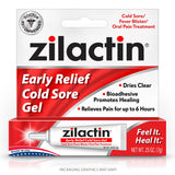 Zilactin gel para alivio rápido en labios durante un brote de herpes labial