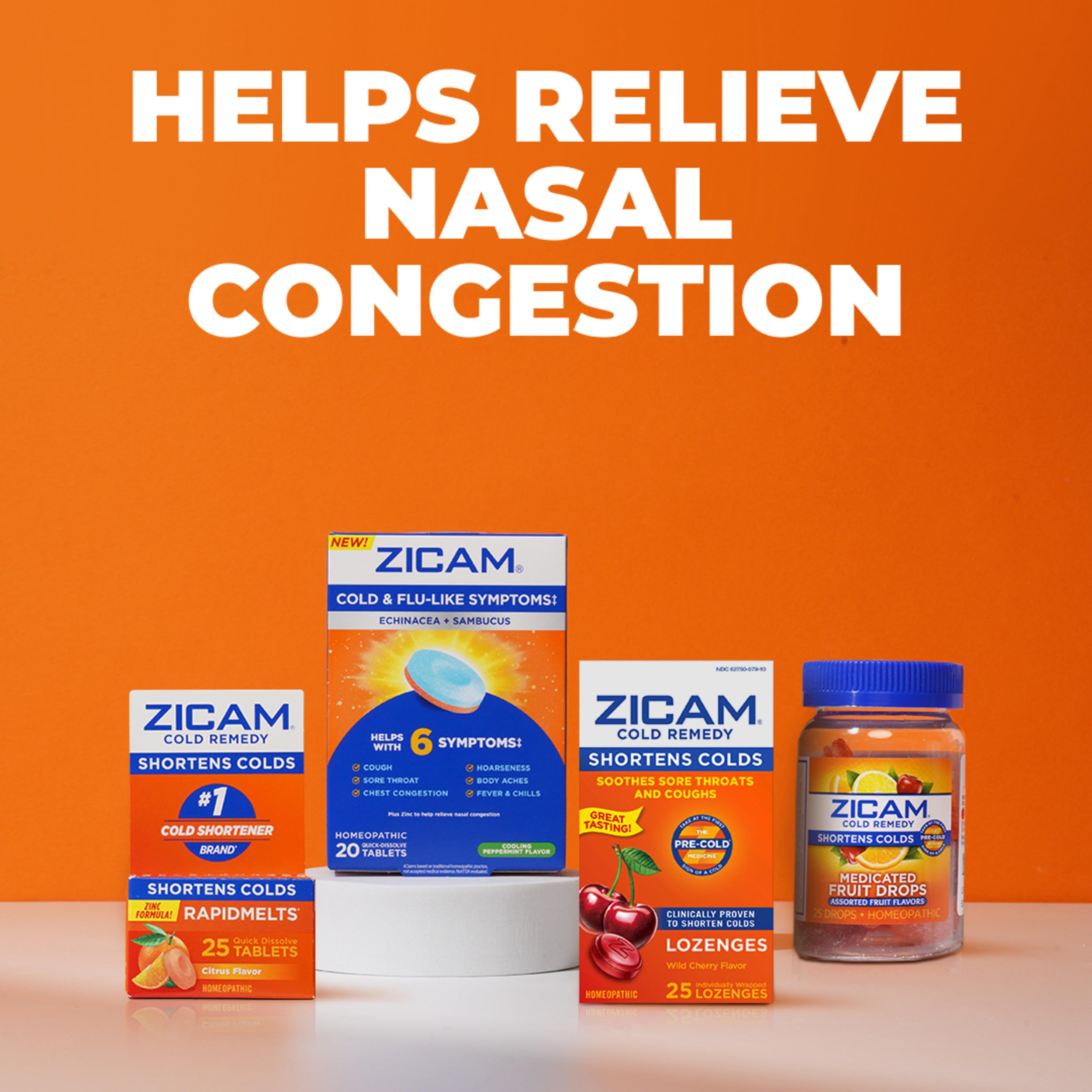 Zicam sin zinc: fórmula homeopática a base de plantas.