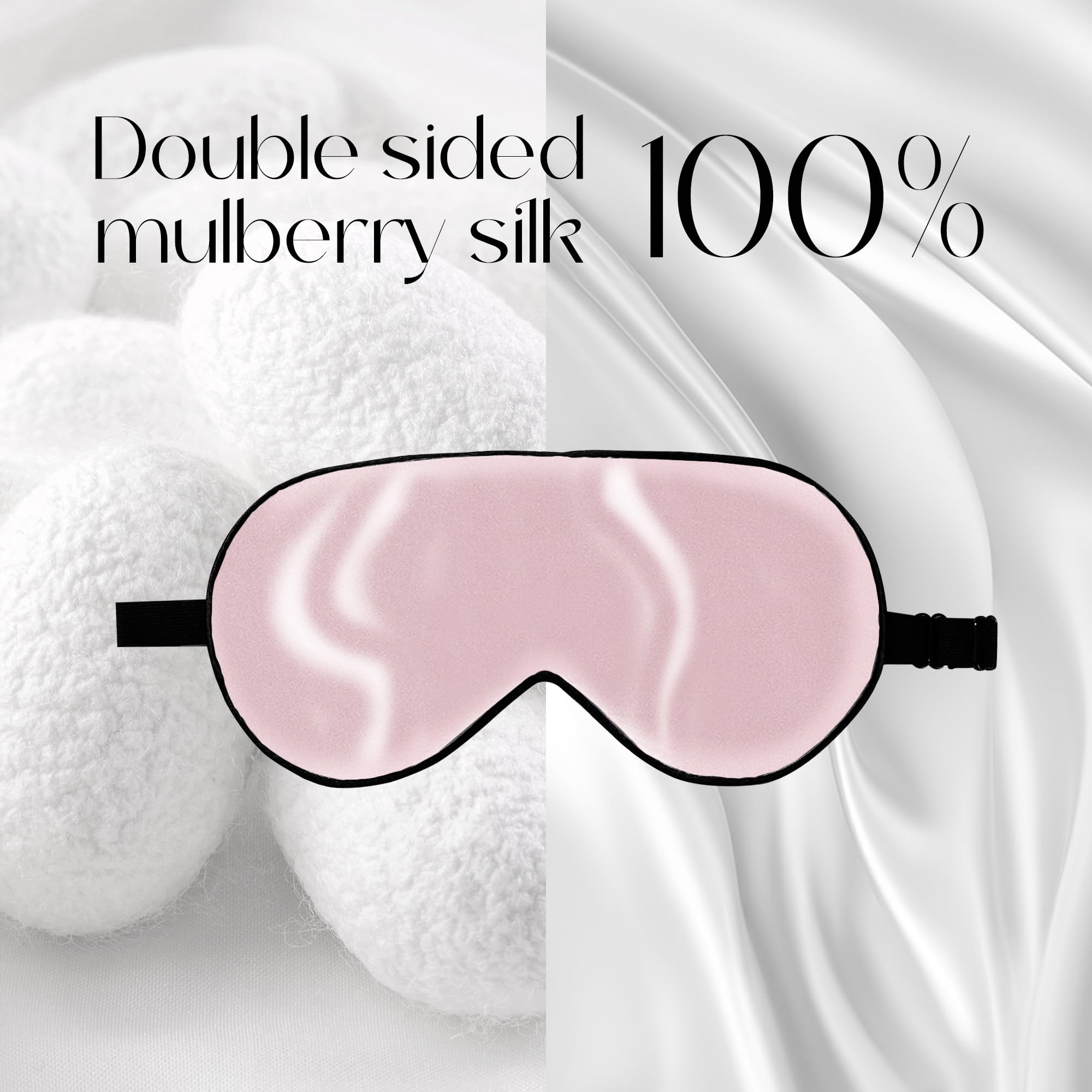 ZIMASILK mascarilla de seda, tacto ultra suave para descanso cómodo