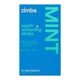 Zimba tiras blanqueadoras para dientes, blanqueamiento suave para esmalte.