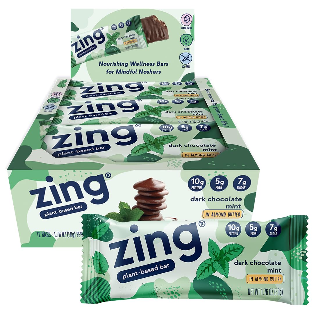 Barra Zing proteina chocolate-menta: sabor intenso y energía sostenida para el día