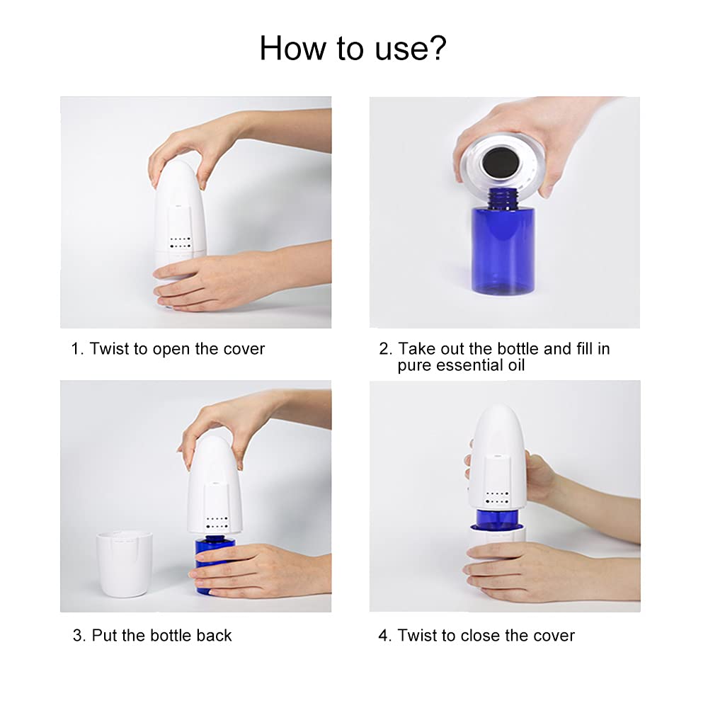 Zinyeme difusor sin agua con control de tiempo configurable.