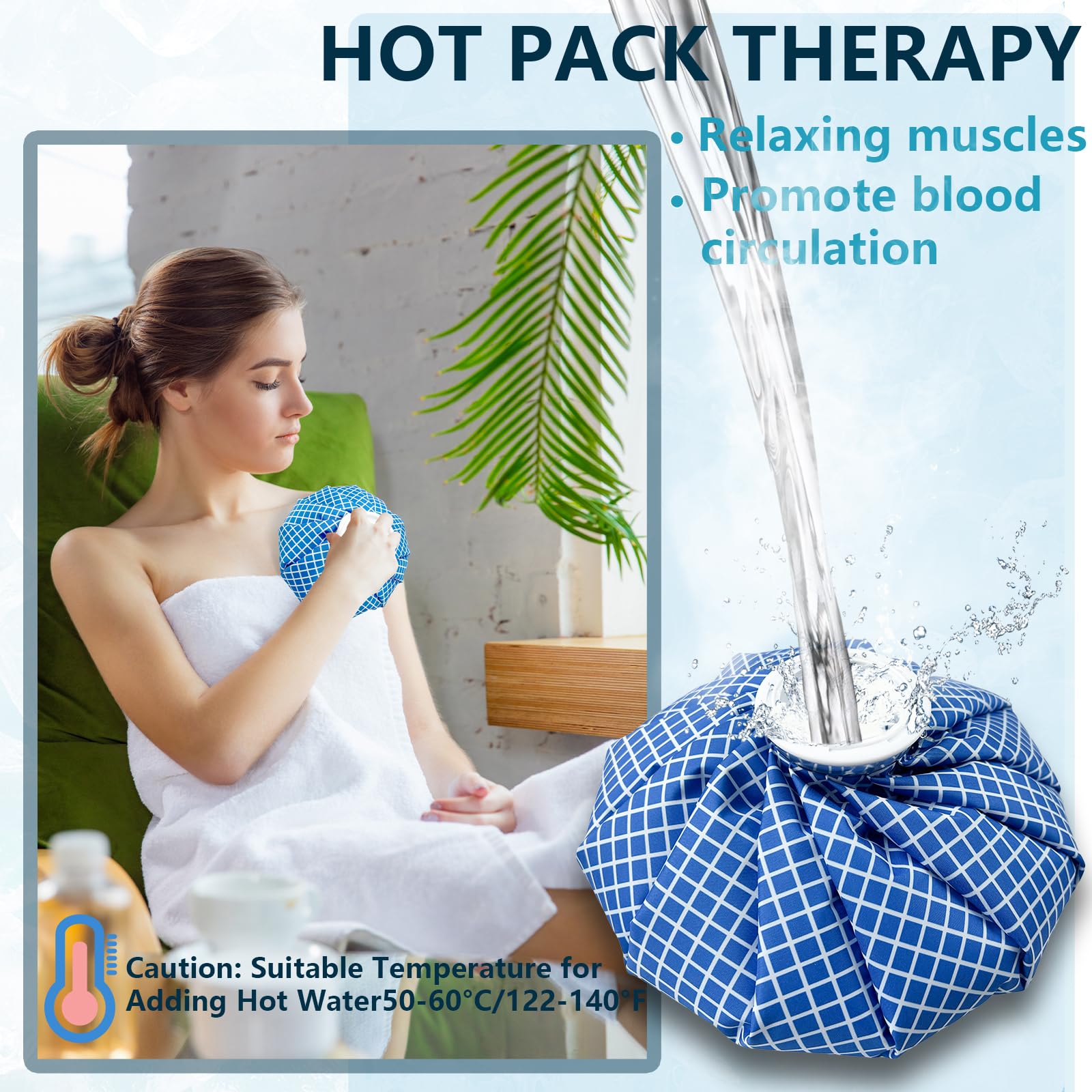 Terapia frío/calor ZIPICU práctica para uso doméstico o fuera de casa.