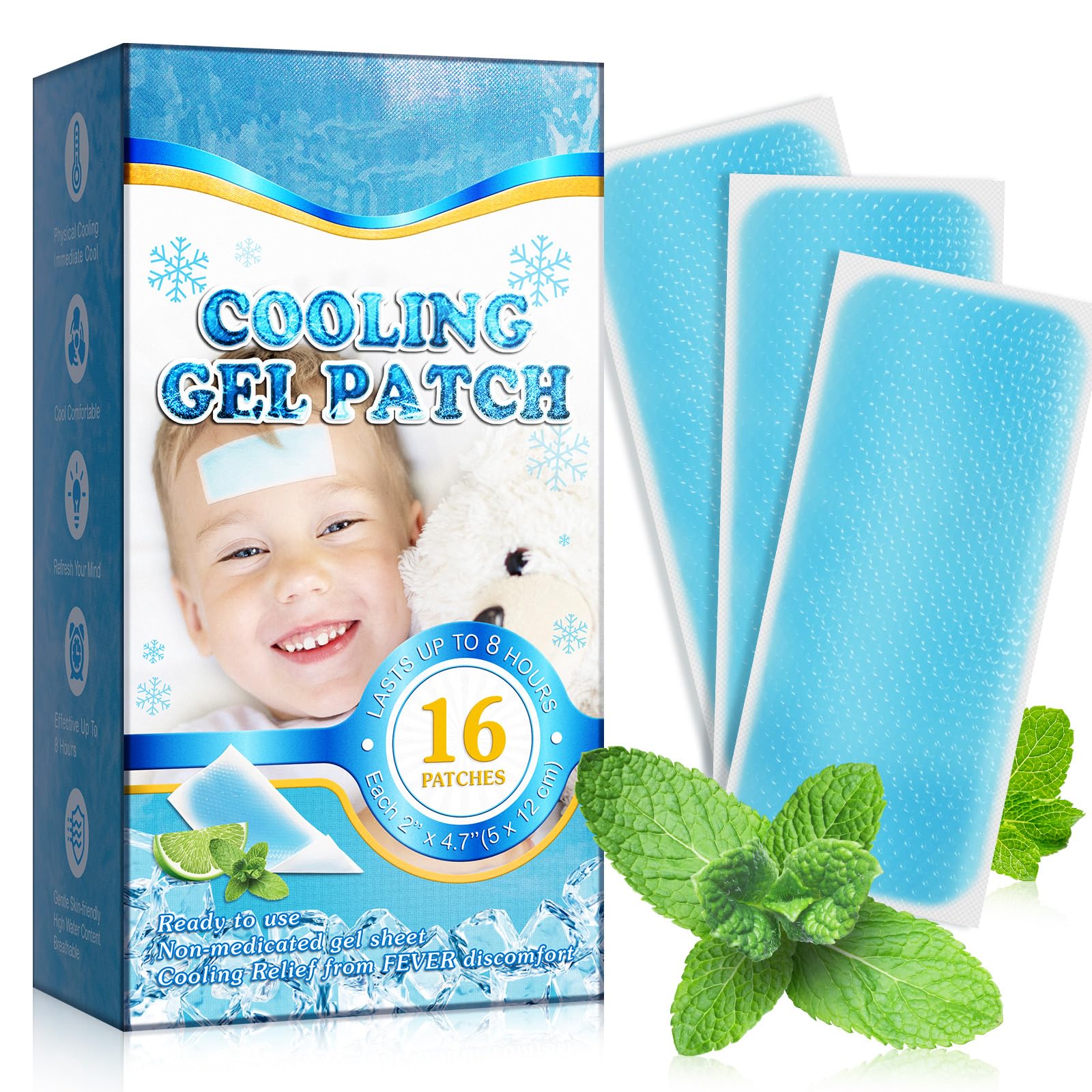 Parche ZIXAOK para fiebre en la frente de niños, alivio rápido