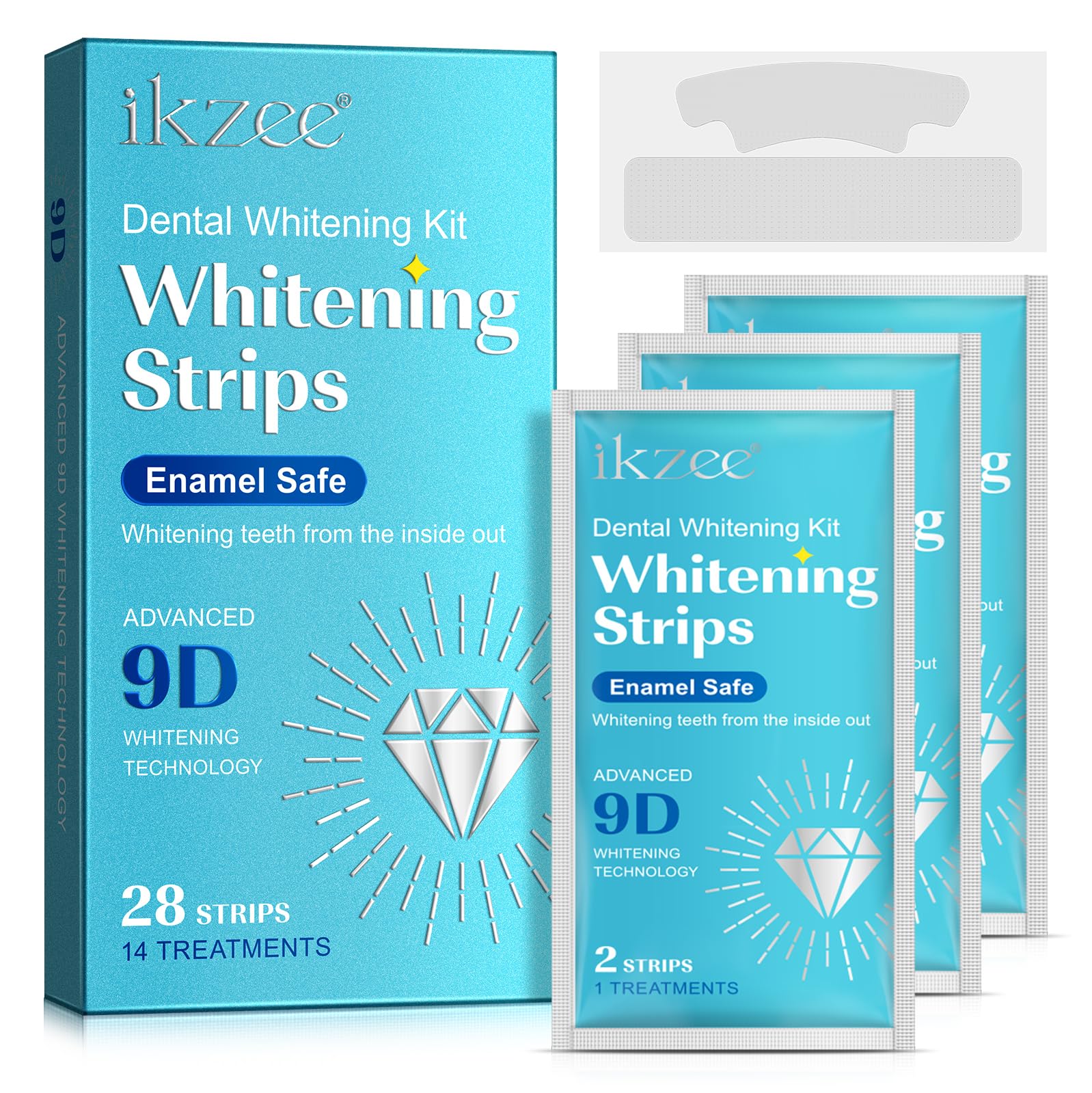 ZIXAOK tiras de blanqueamiento para dientes más blancos y brillantes
