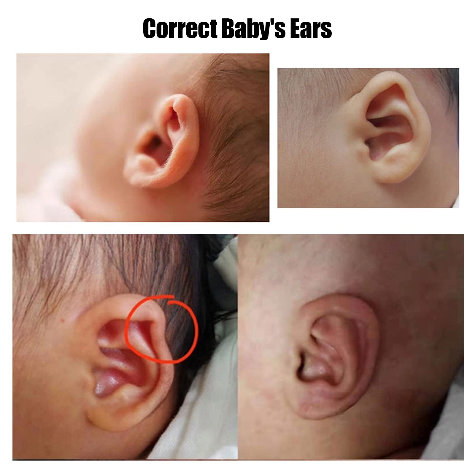 Uso diario seguro con parches ZJchao para oreja.