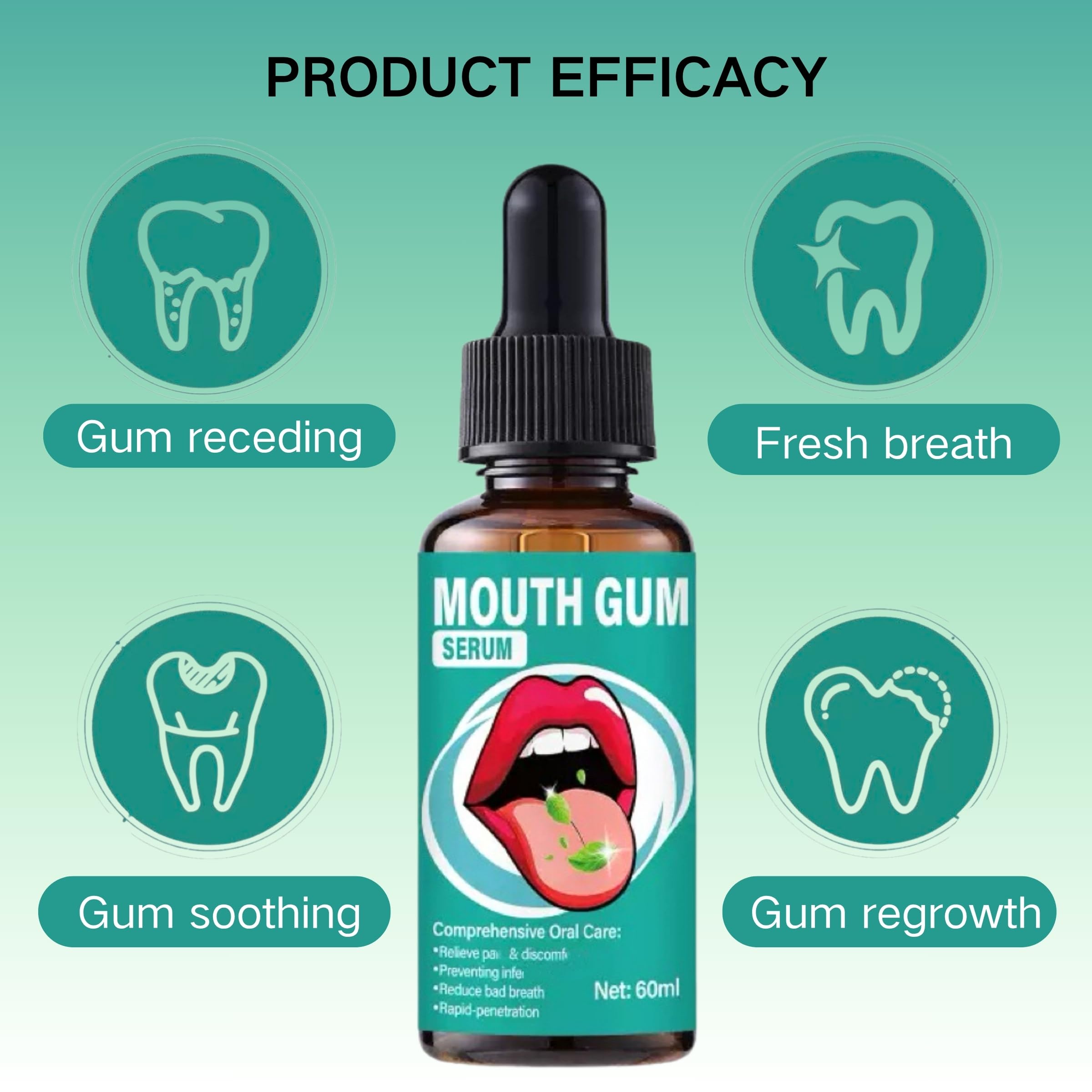 Frescura del aliento con Gum Restore Drops de ZLSJJCLMZ