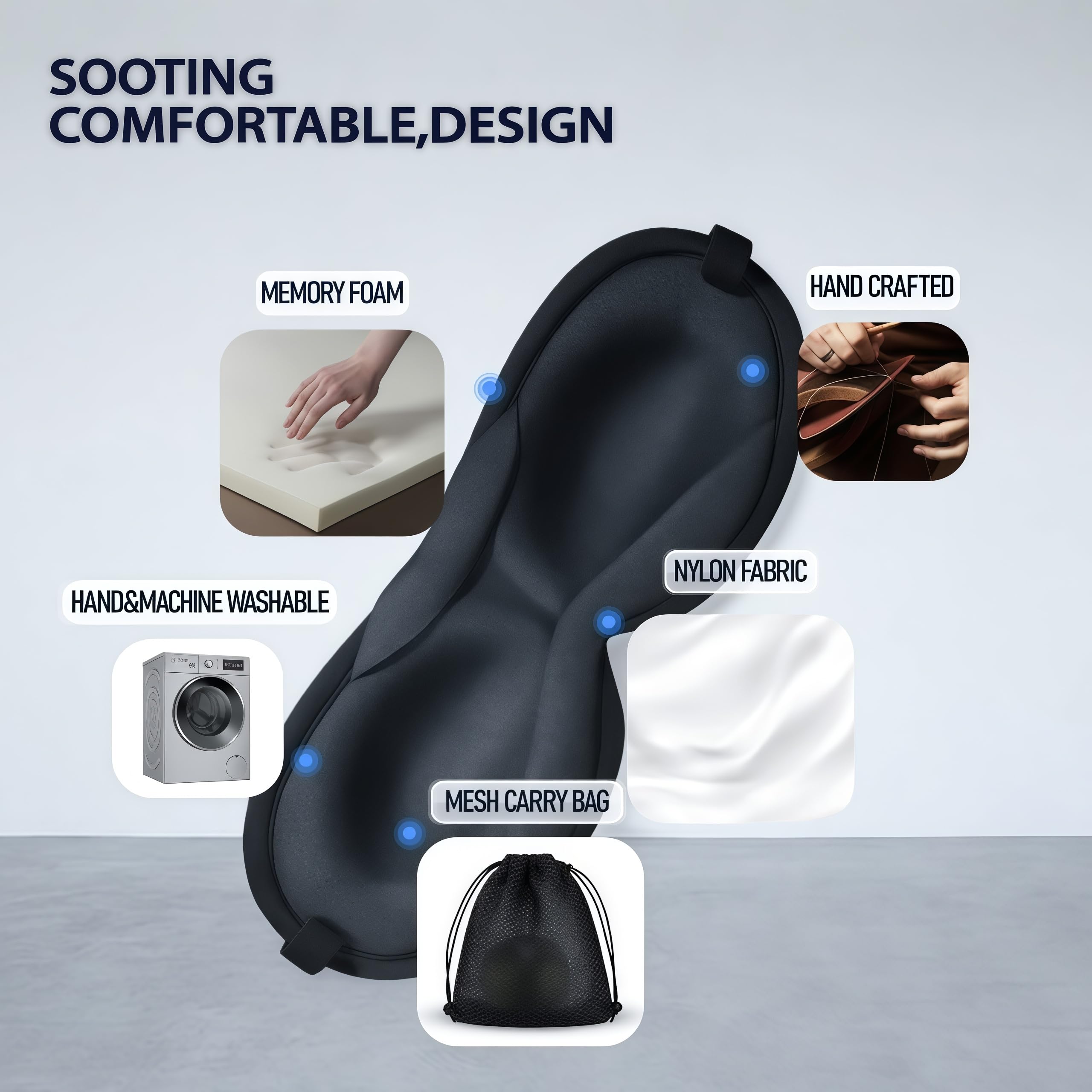 ZLZQER antifaz sin presión, ideal para pestañas extensiones.