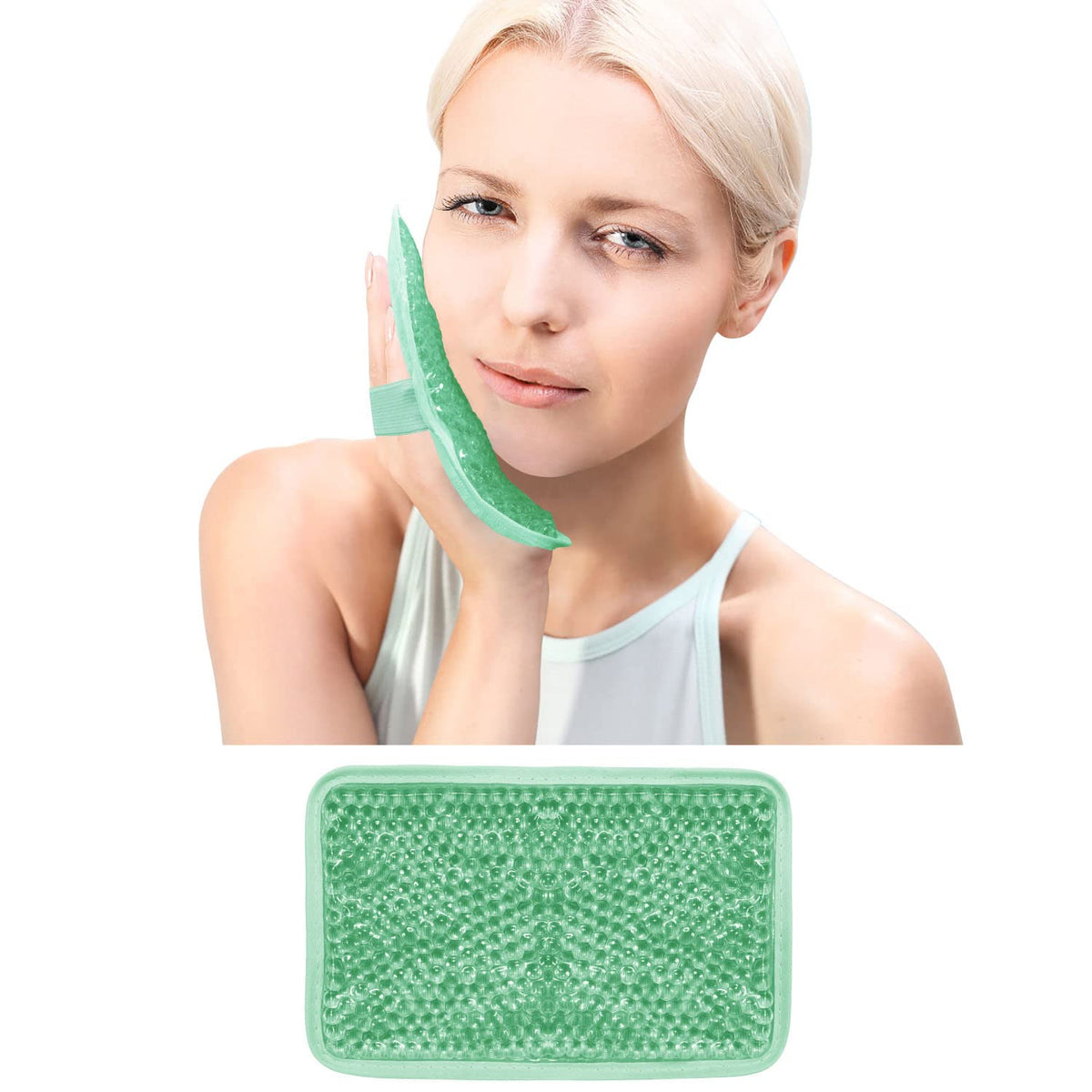 ZNÖCUETÖD bolsa de gel para la rodilla, alivio suave y reutilizable.