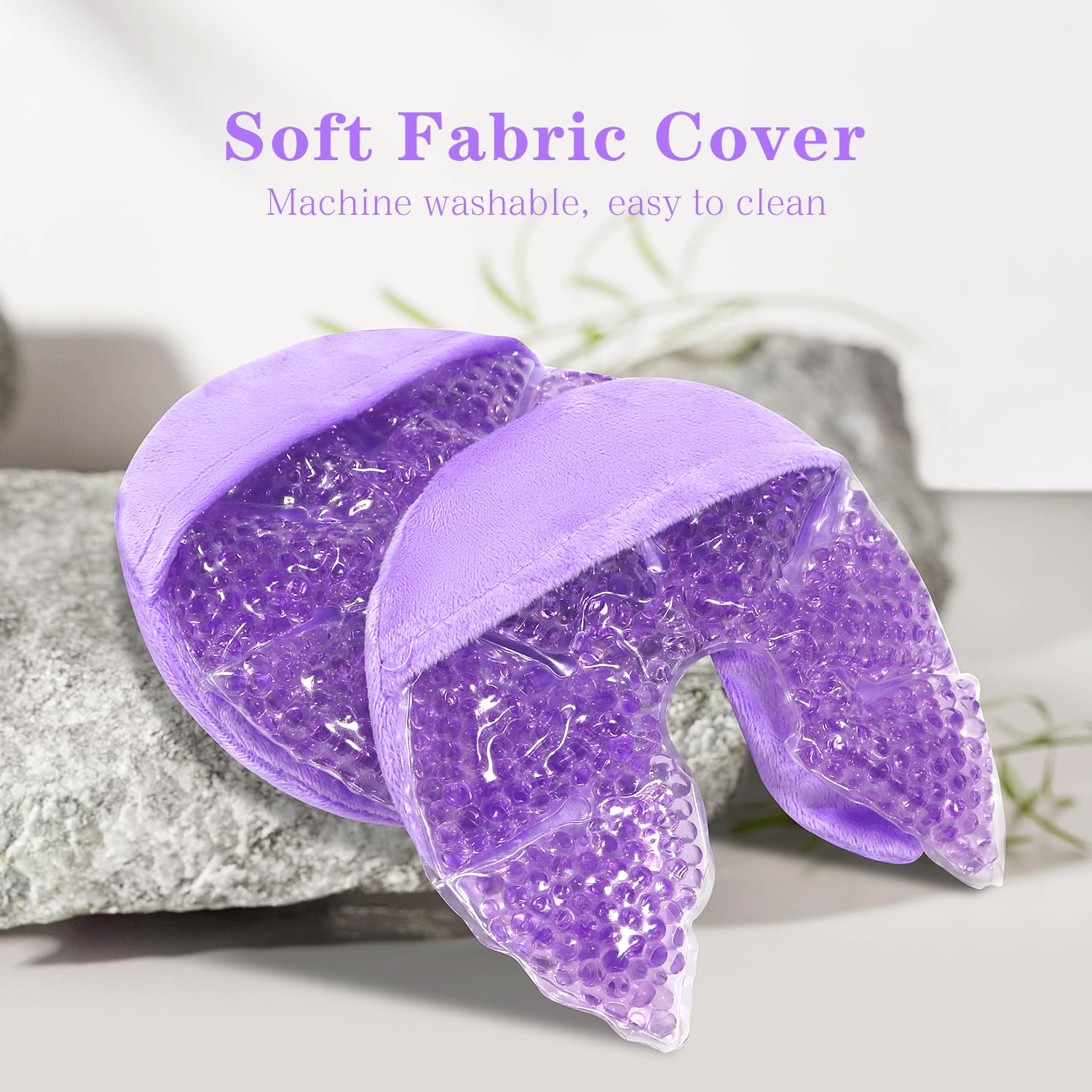 ZNÖCUETÖD bolsas gel senos con funda suave de felpa
