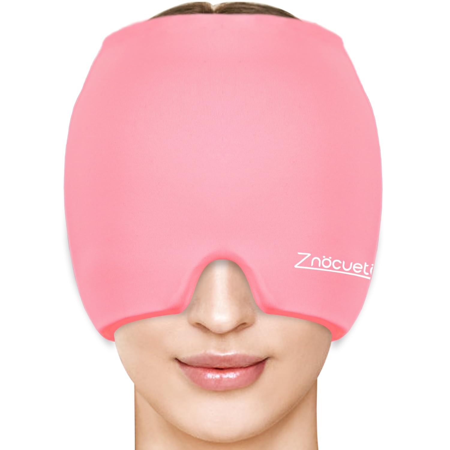 ZNÖCUETÖD gorra fría 360 grados, alivio envolvente para cefalea.