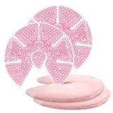 ZNÖCUETÖD compresas gel pecho frío-calor rosa, dos unidades para lactancia confortables.