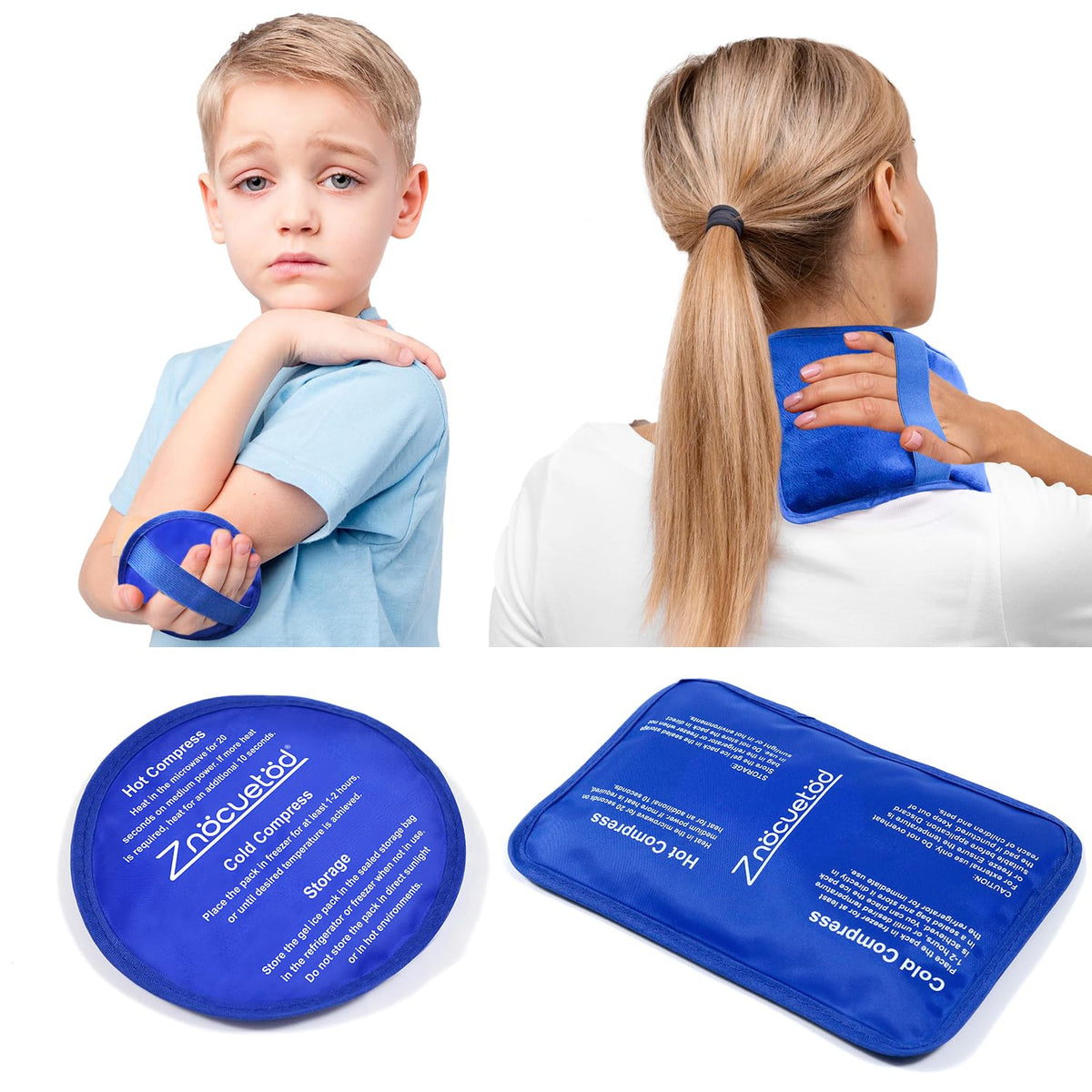 ZNOCUETOD gel frío rectangular para alivio puntual