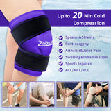 znocuetod gel-frio-rodilla-flexible, gel congelado mantiene flexibilidad para uso prolongado.