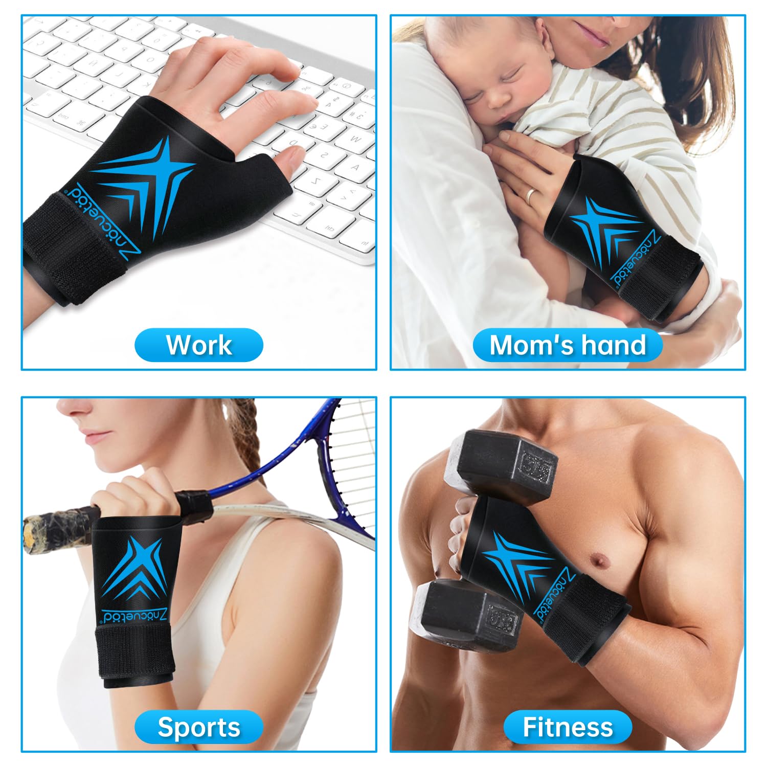 ZNÖCUETÖD gel sólido flexible que se adapta a la muñeca