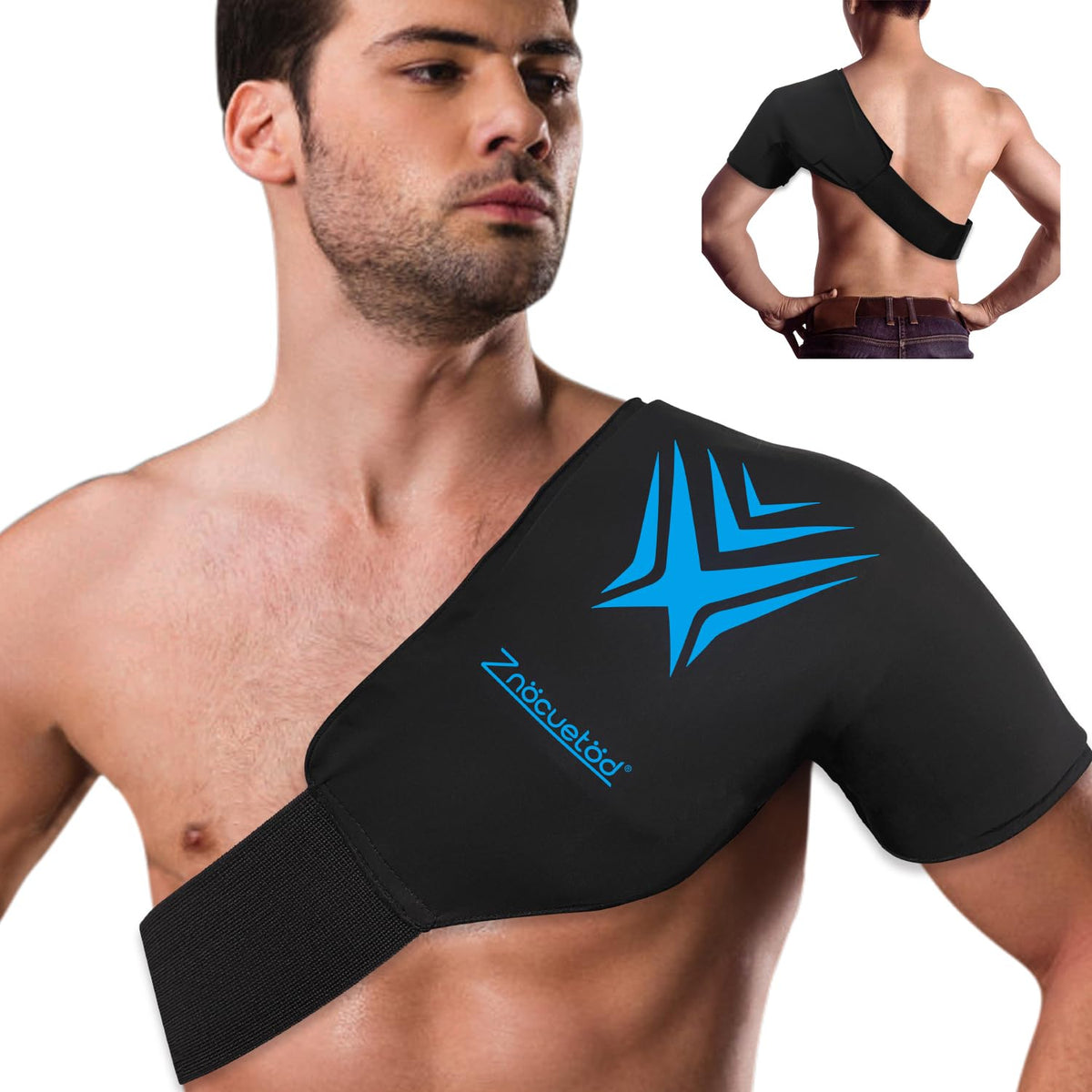 ZNÖCUETÖD hombro: compresa de hielo ajustable para alivio localizado.