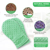 Mitones Znöcuetöd lavanda cubren las manos para favorecer la circulación.