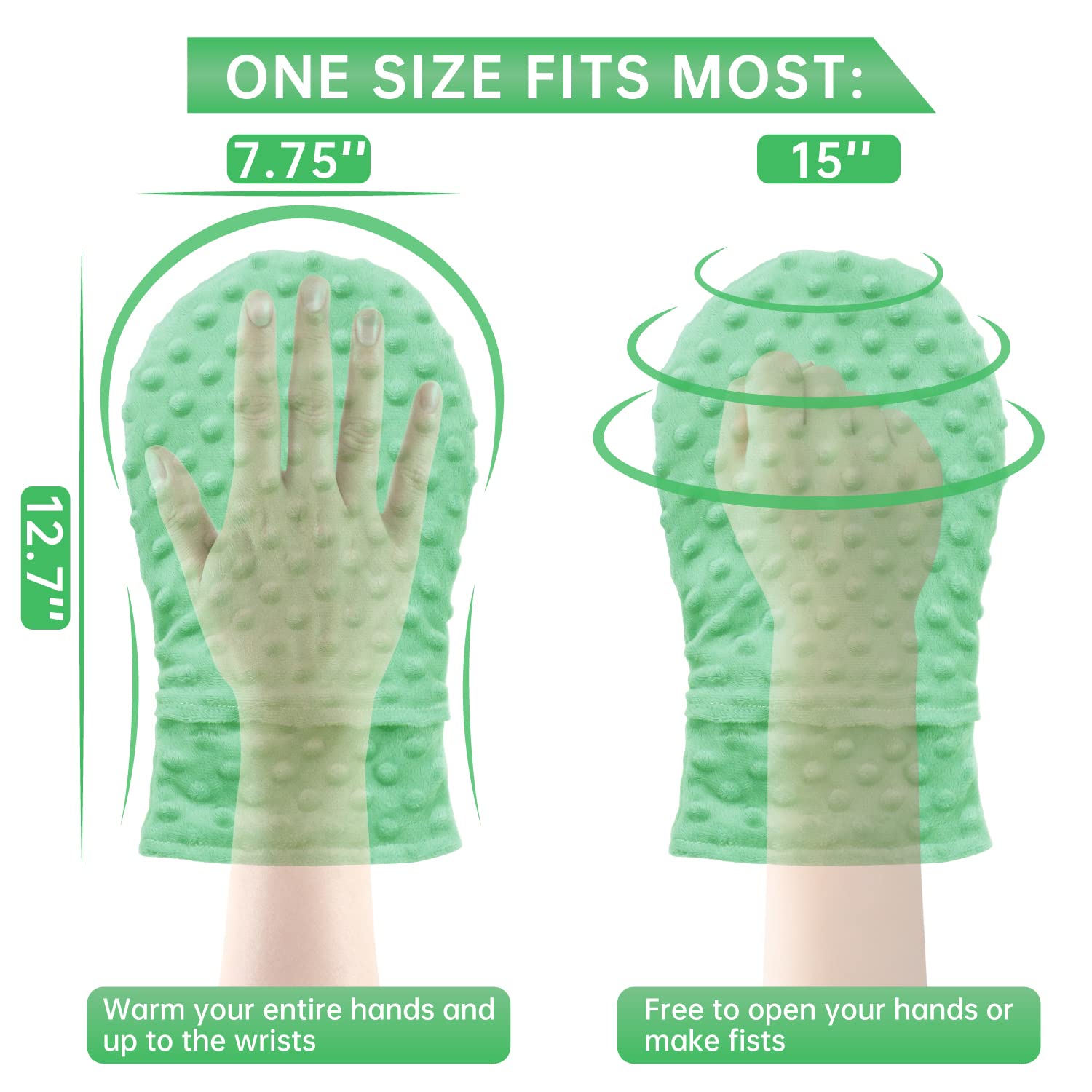 Regalo práctico Znöcuetöd mitones lavanda para personas mayores.
